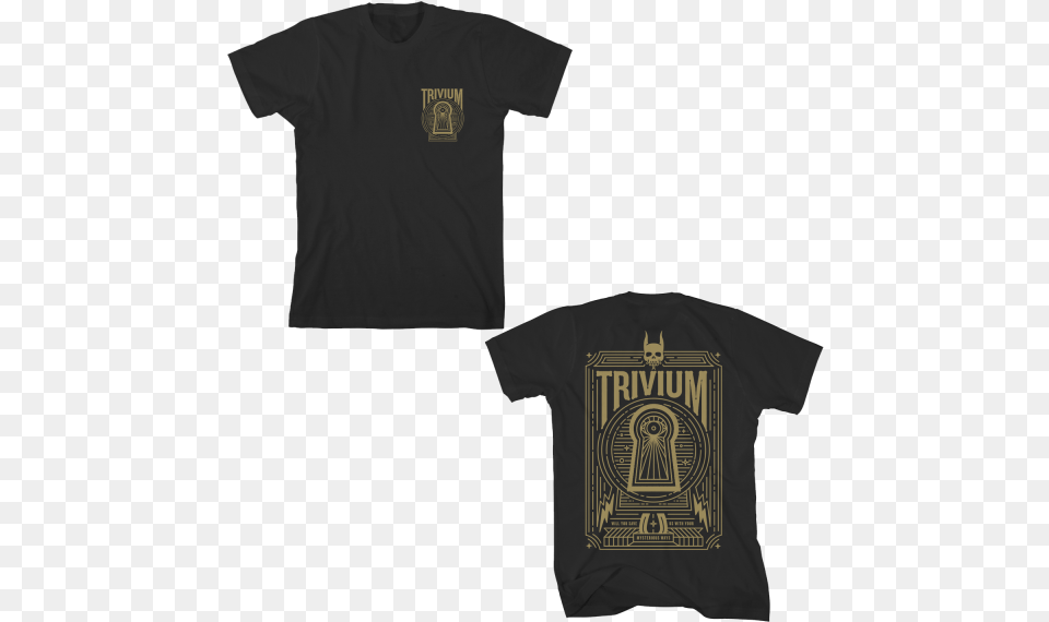 Click For Larger Trivium Keyhole T Shirt, Clothing, T-shirt Free Transparent Png