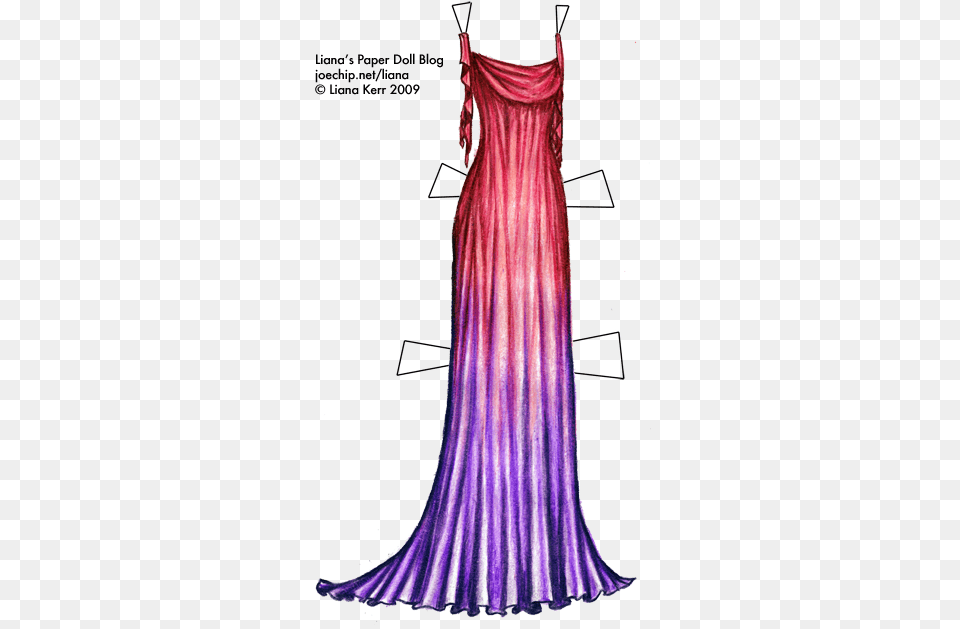 Click For Larger Version Draped Costume, Formal Wear, Clothing, Dress, Evening Dress Png