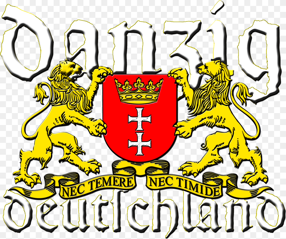Click For Larger Version Gdansk Coat Of Arms, Logo, Person, Emblem, Symbol Png