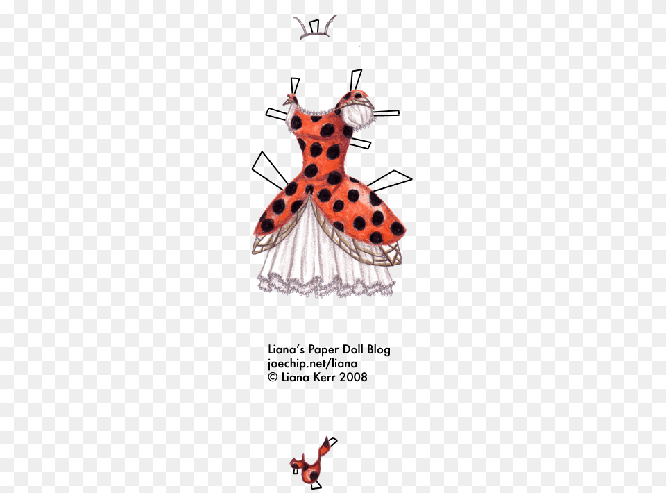 Click For Larger Version Lady Bug Paper Doll, Advertisement, Pattern, Poster, Invertebrate Free Png Download