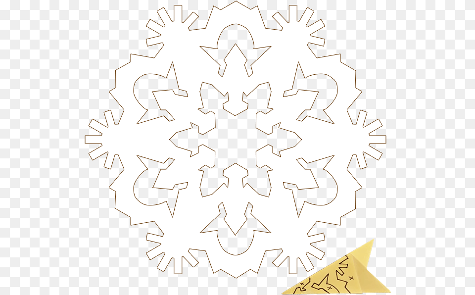 Click Here To Download Snowflake With Clear Background Illustration, Nature, Outdoors, Snow, Stencil Free Png
