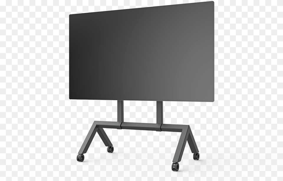 Click Here To Enlarge Black Rolling Tv Stand, Electronics, Screen, Blackboard, Computer Hardware Png Image