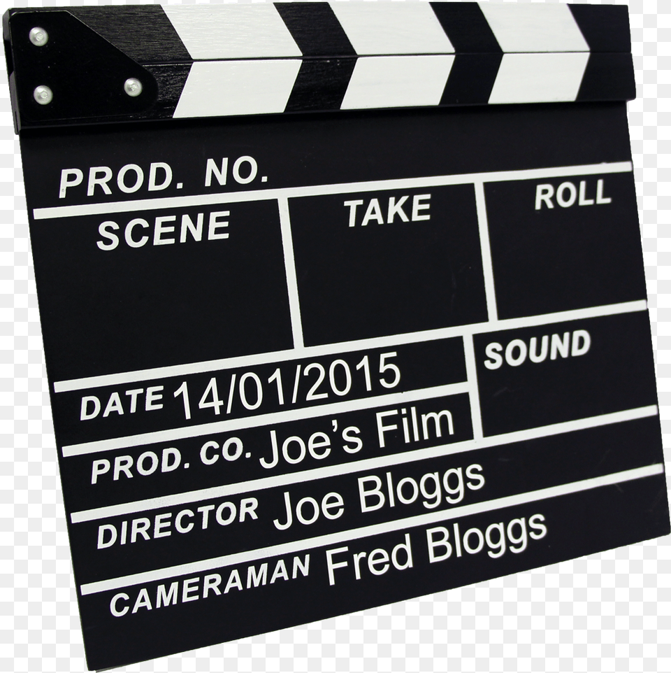 Click Here To See What A Fully Personalised Clapperboard Director Clapper Board Free Transparent Png