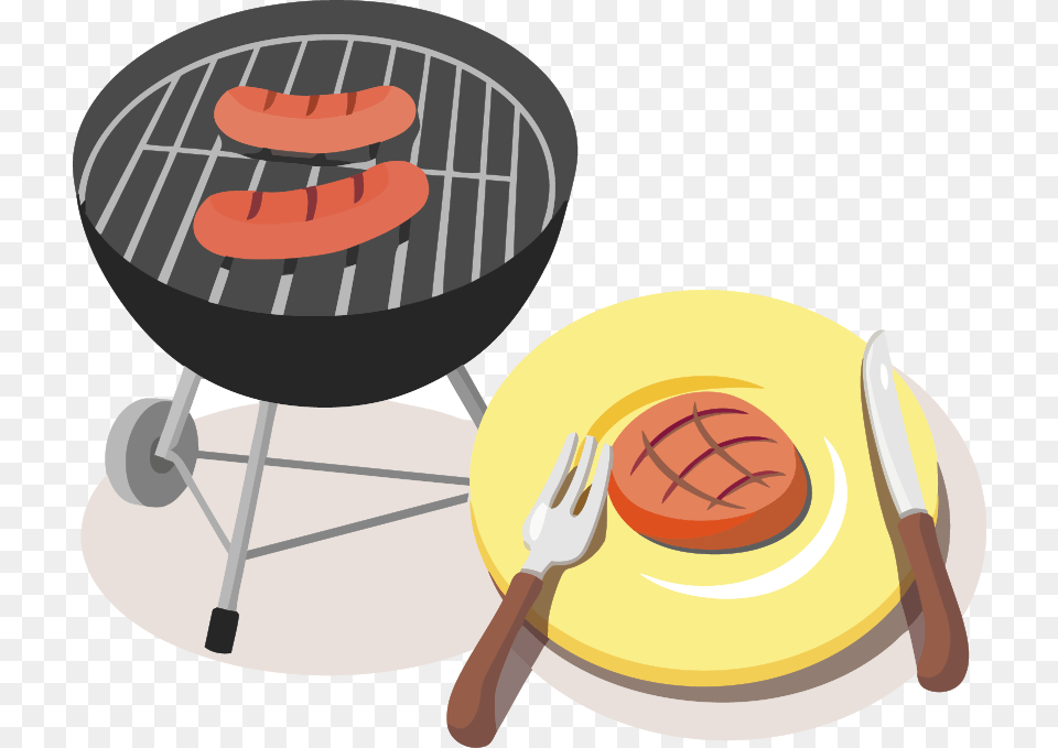 Click Here To View And Print Our Picnic Flyer For Complete Grilling Hot Dogs Cartoon, Bbq, Cooking, Food, Cutlery Png Image