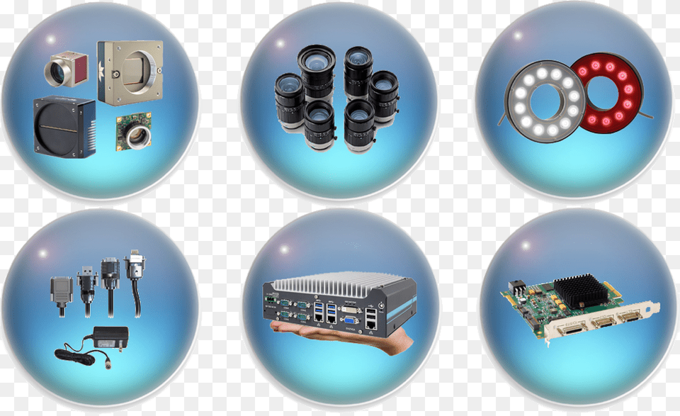 Click Icons To Learn More About Our Machine Vision Electronics, Computer Hardware, Hardware, Disk Free Transparent Png