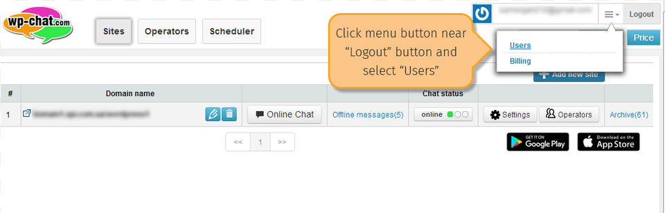 Click On 39delete39 In Front Of The User You Want Dashboard Logout Buttons, File, Page, Text, Webpage Png Image
