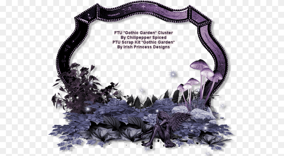 Click On Cluster For Full Size Then Save As Gothic Cluster, Purple, Animal, Bird, Flower Free Transparent Png
