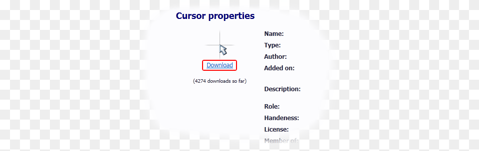 Click On Cursor Name To Download It Cursor, Text Png