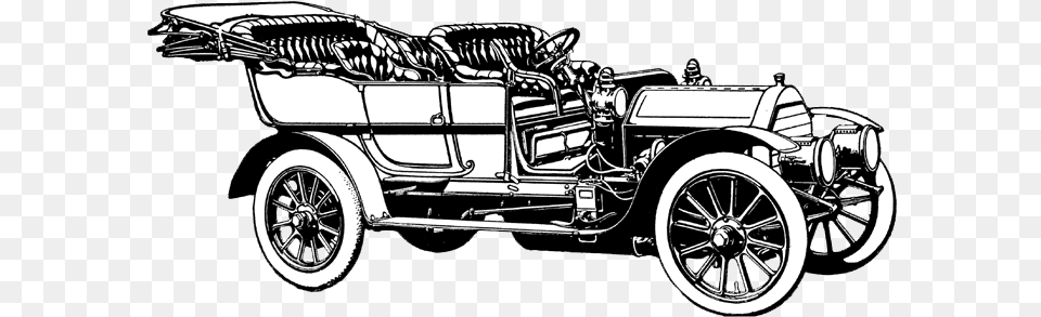 Click On Image To Downloadsave Black And White Vintage Cars, Antique Car, Car, Model T, Transportation Free Transparent Png