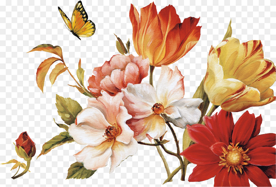 Click On Image To Enlarge Lisa Audit Painting, Flower, Petal, Plant, Rose Free Transparent Png