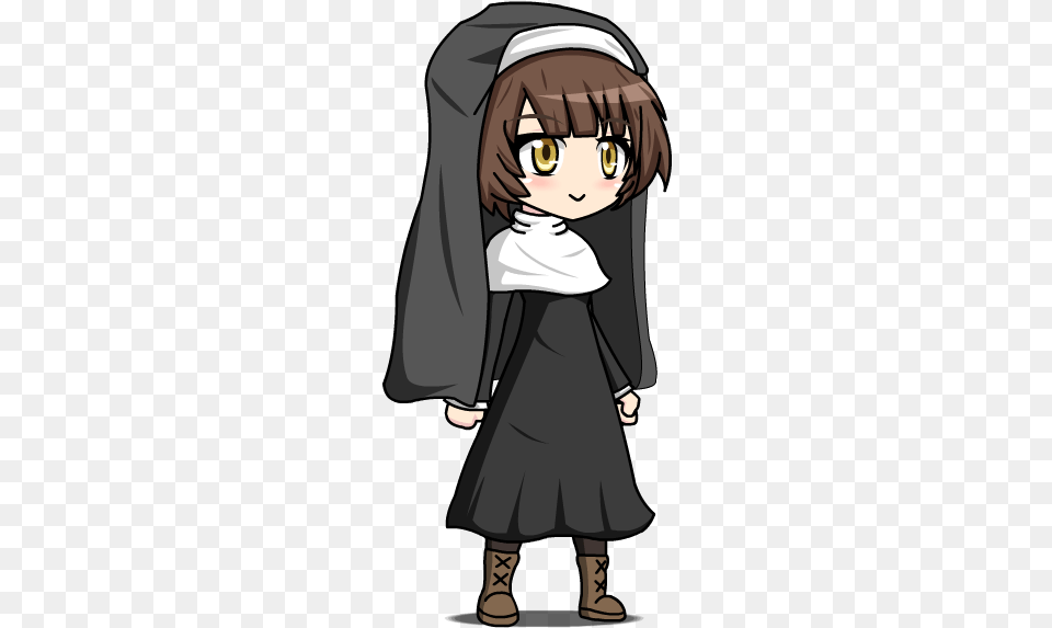 Click On The Photo To Start Tagging Anime Nun, Book, Comics, Publication, Manga Free Transparent Png