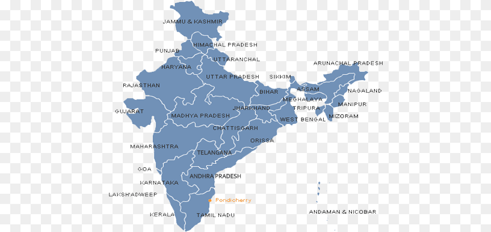 Click On The State To View List Of Colleges India, Atlas, Chart, Diagram, Map Png Image