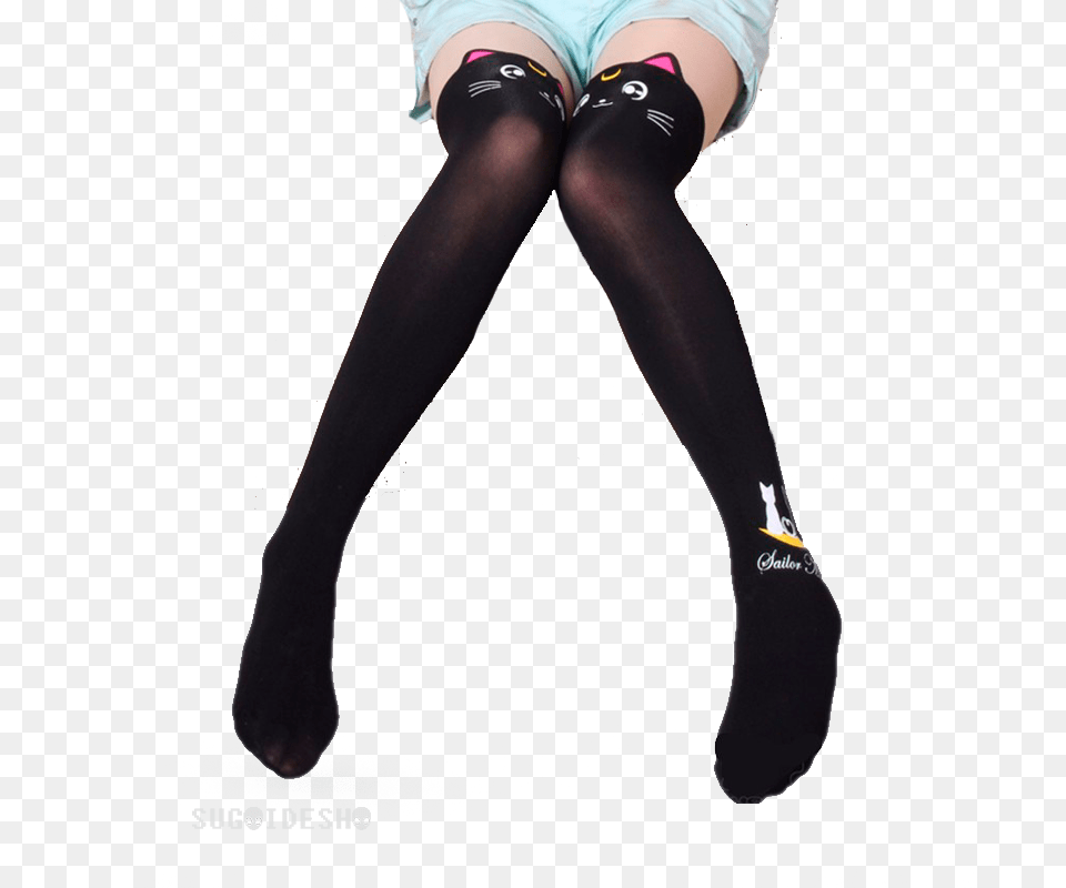 Click Pantyhose Black Anime, Clothing, Hosiery, Female, Girl Free Transparent Png