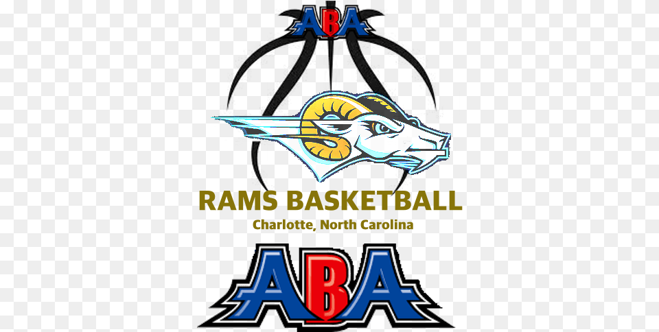 Click Shirts U2013 Charlotte Rams Aba Aba Basketball Logo, Advertisement, Poster, Person Png