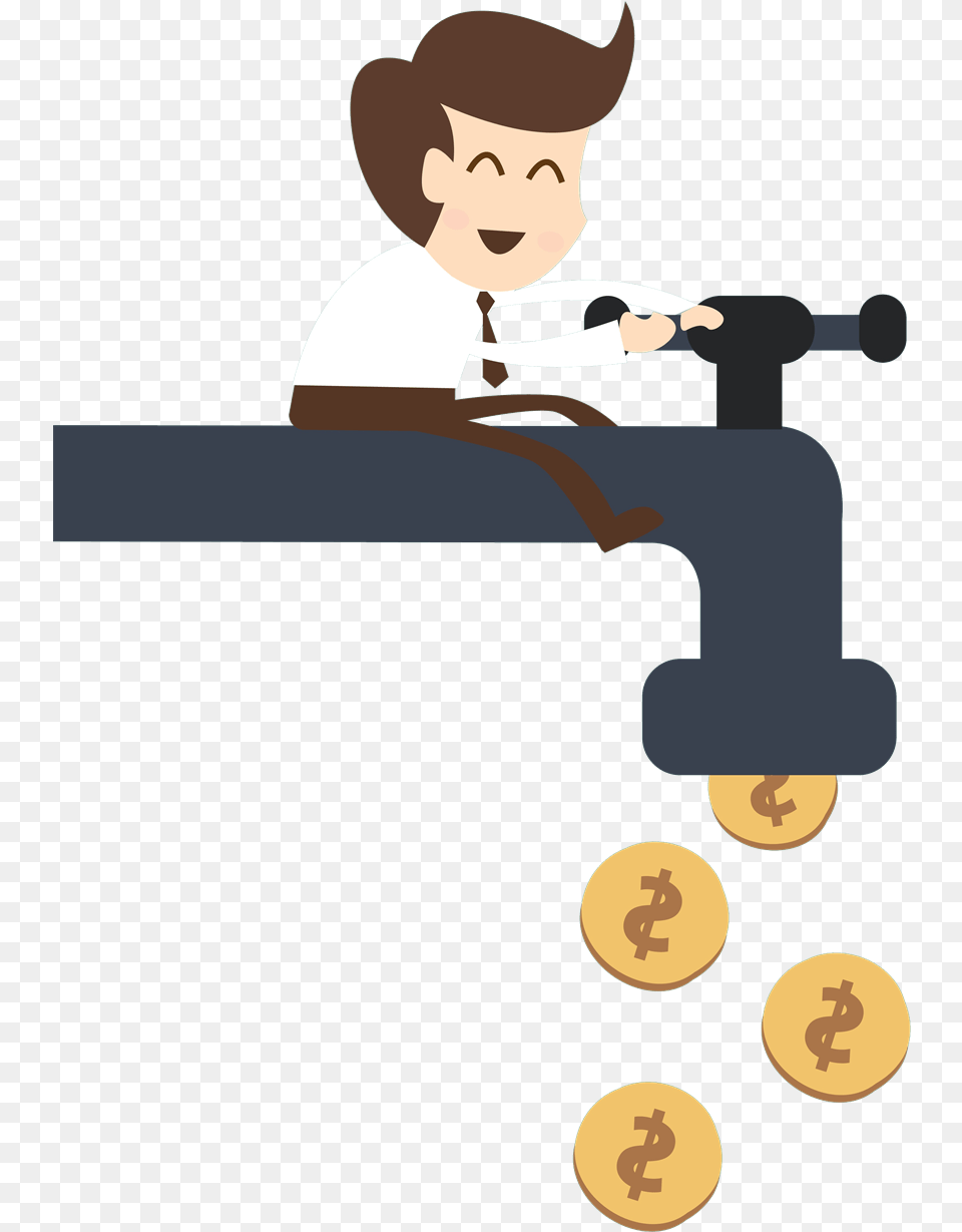 Click The Button To Like Us Full Size Cash Flow Cartoon, Baby, Person, Face, Head Free Png Download