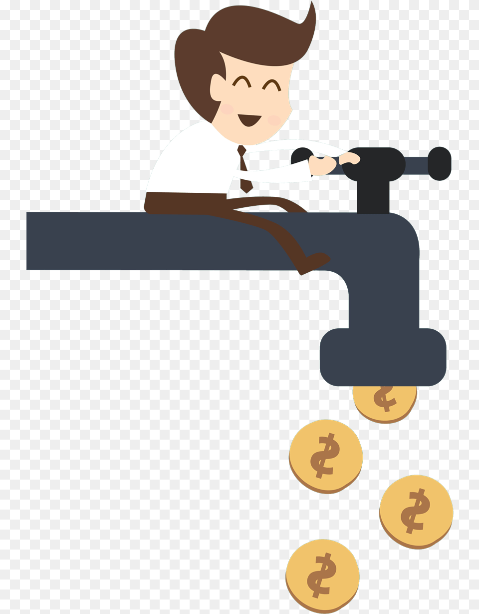 Click The Button To Like Us On Facebook Clipart Cash Flow Cartoon, Baby, Person, Face, Head Png