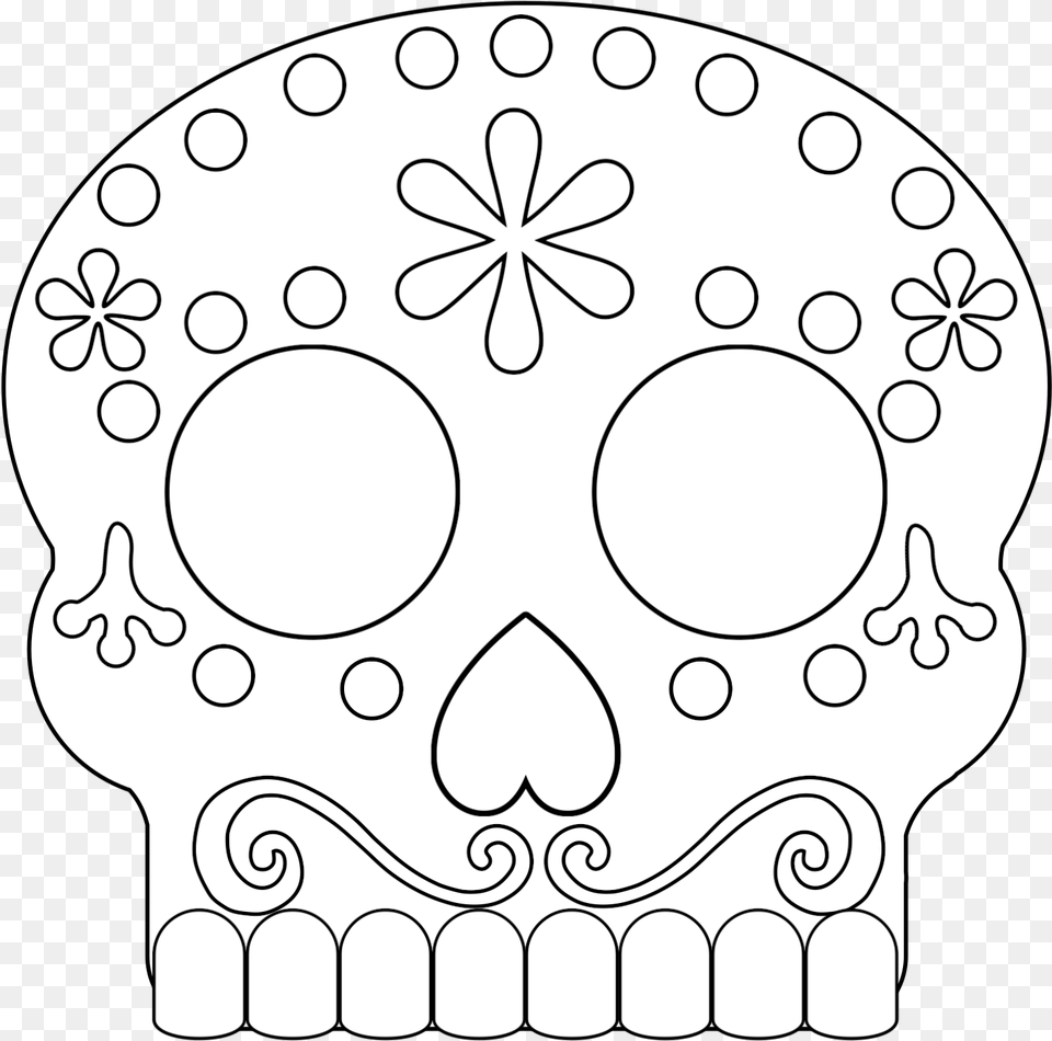 Click The Following Links To Print The Day Of The Dead Sugar Skulls Coloring Pages Movie Coco, Art, Doodle, Drawing, Stencil Png
