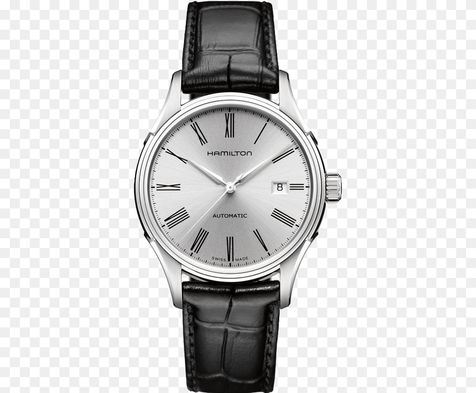 Click This Bar To View The Full Image Hamilton Valiant Automatic Leather Strap Watch, Arm, Body Part, Person, Wristwatch Free Png