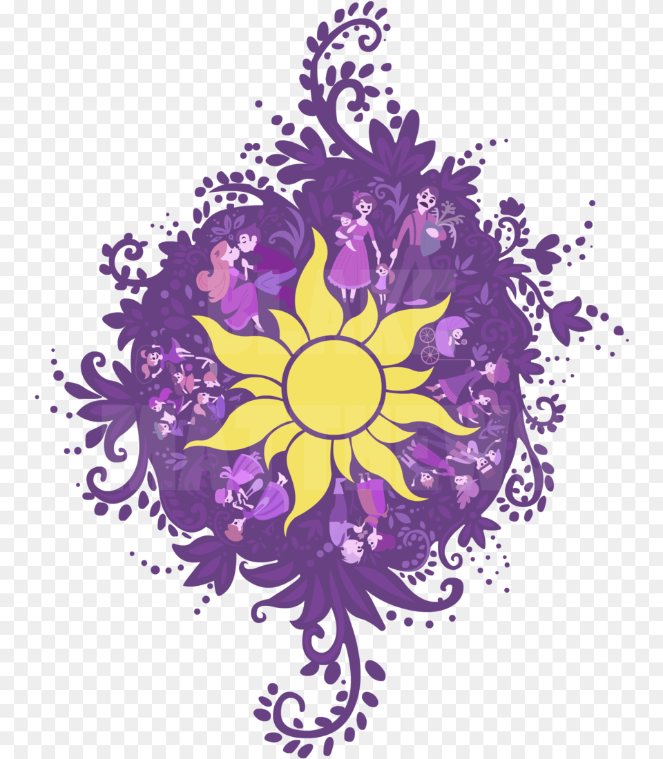 Click This To Show The Full Size Version Tangled Sun, Art, Pattern, Purple, Graphics Png Image