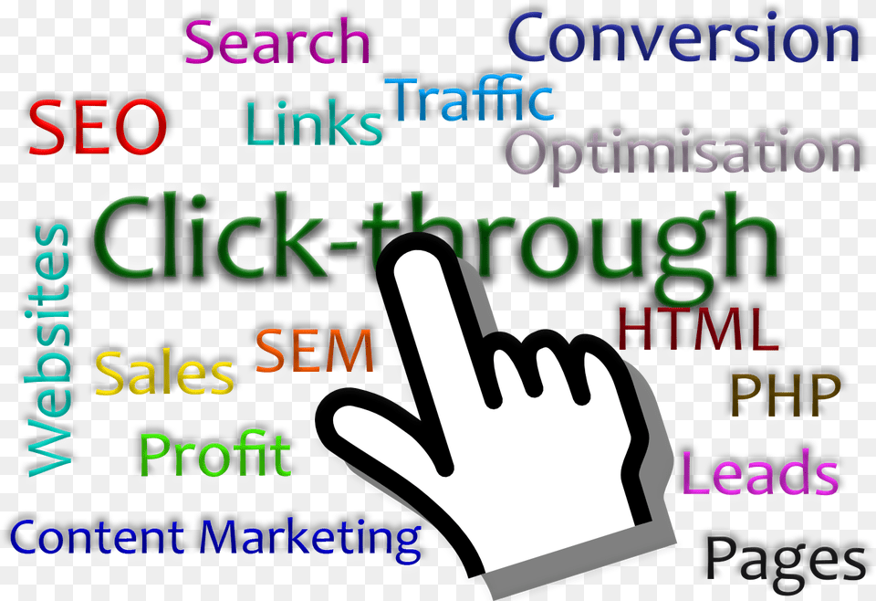 Click Through Seo Gesture, Clothing, Glove Free Png Download