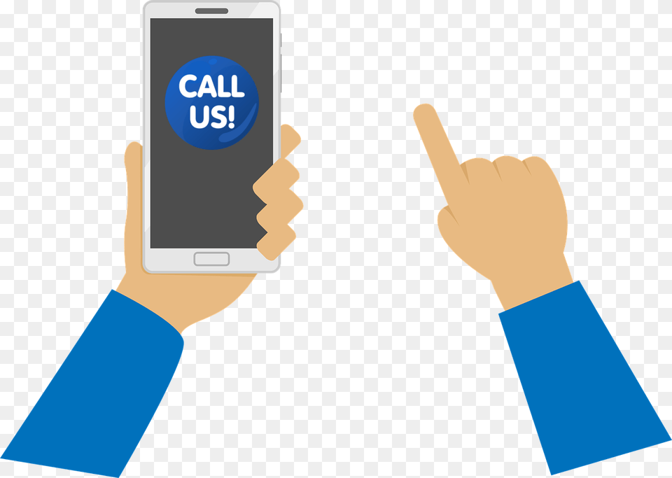Click To Call Cell Phone Vector, Electronics, Mobile Phone, Body Part, Finger Free Png Download