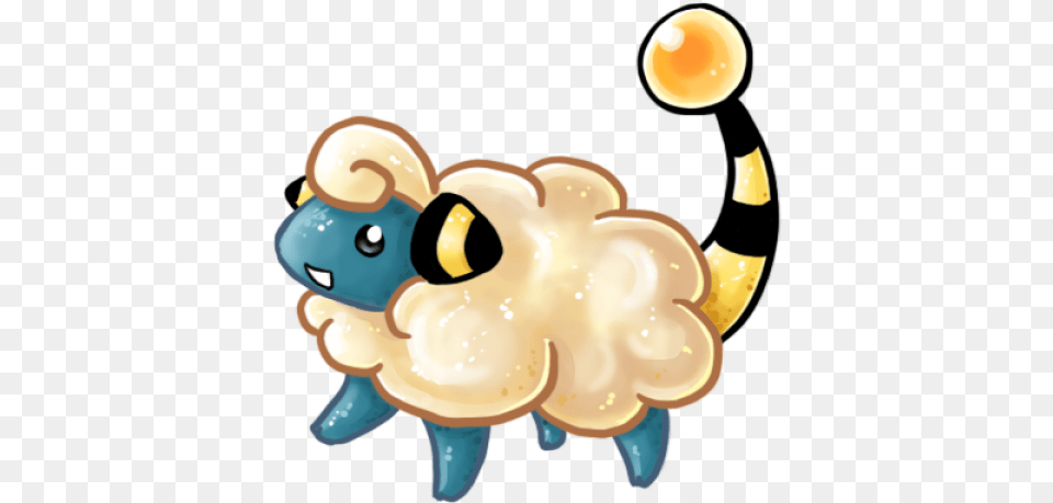 Click To Edit Pokemon Mareep, Figurine Free Transparent Png