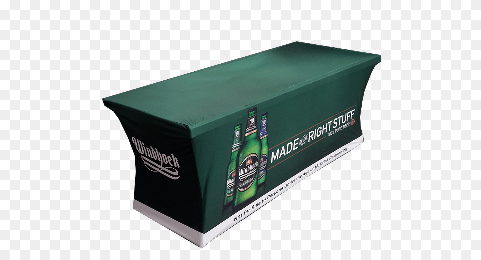 Click To Enlarge Printed Stretch Tablecloth 2 Box, Alcohol, Beer, Beverage, Bottle Png Image