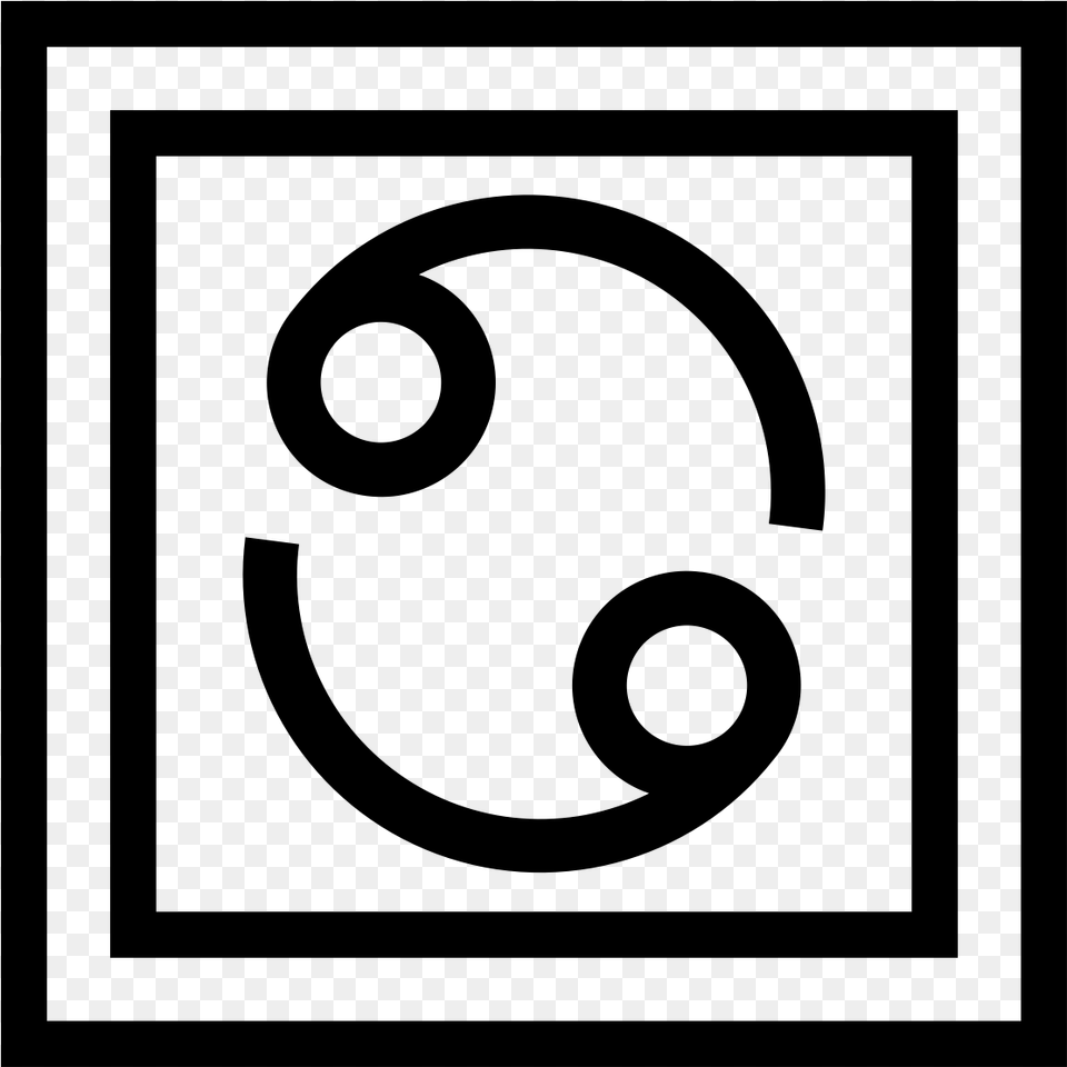 Click To Enlarge Noun Cancer Scorpio Horoscope Logo, Gray Free Png