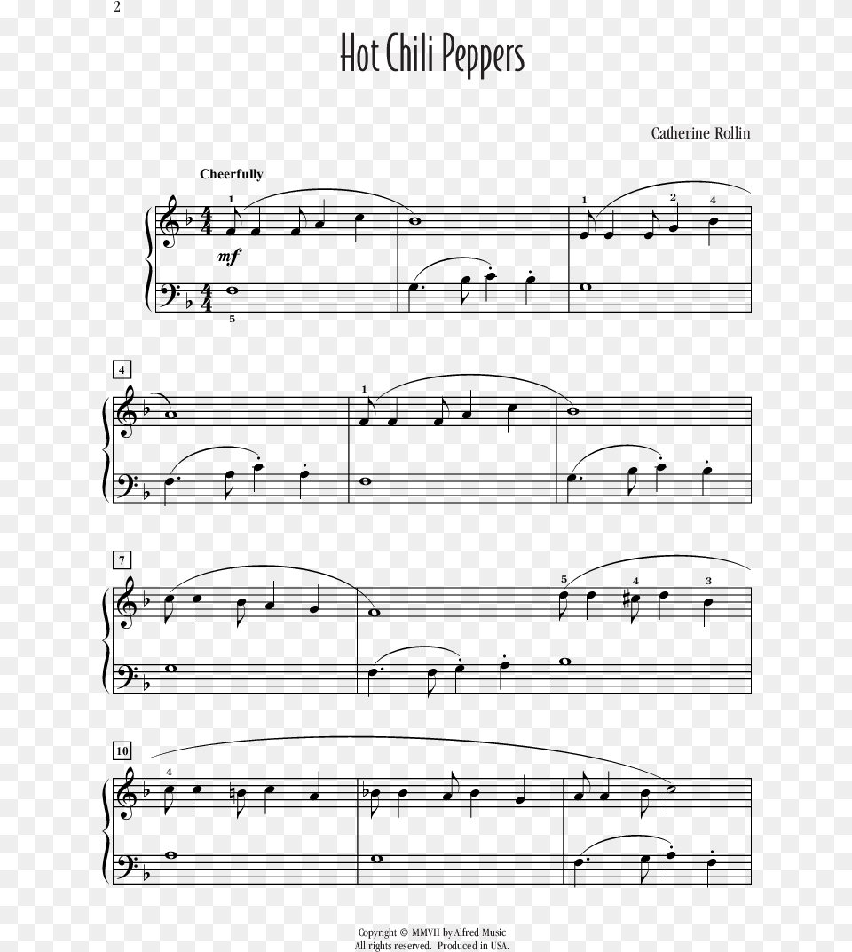 Click To Expand Hot Chili Peppers Thumbnail Sheet Music, Text Png Image