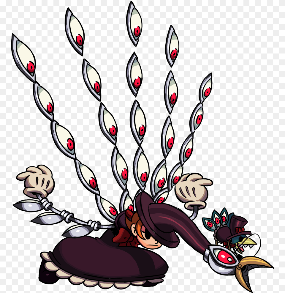 Click To Expand Skullgirls Peacock Argus Agony Gif, Book, Comics, Publication, Art Free Transparent Png