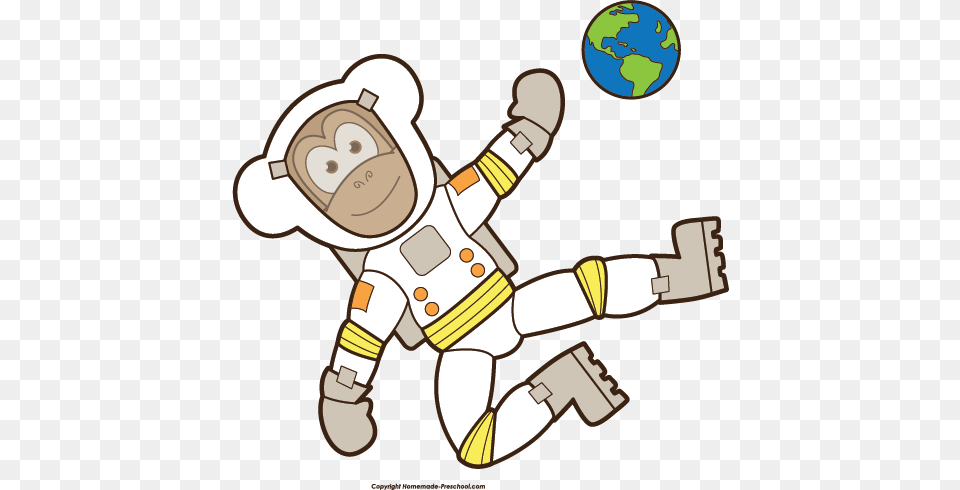 Click To Save Monkey In Space Clip Art, Astronomy, Outer Space Png