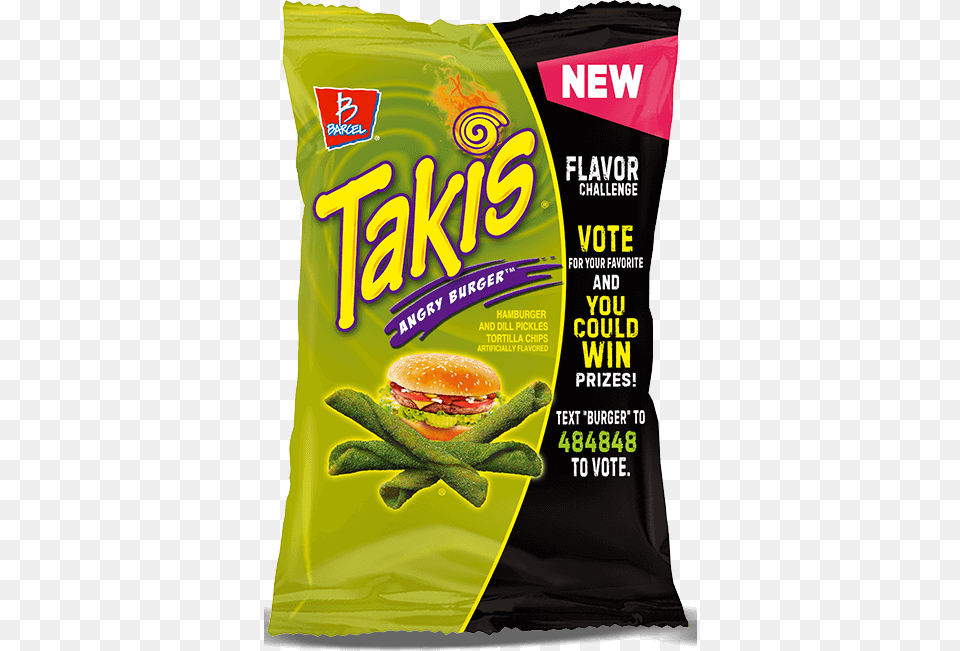 Click To See Live Results Takis Angry Burger, Food, Advertisement, Poster Png
