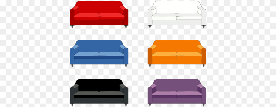Click To See Printable Version Of Sofa Set Furniture Paper Craft Sofa Printable, Couch Png Image