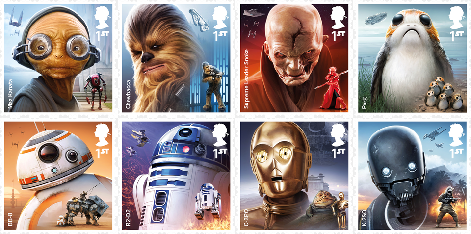Click To Unmute Royal Mail Star Wars, Art, Collage, Helmet, Pet Png Image