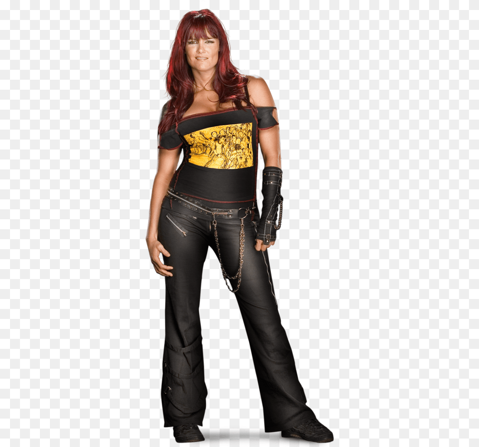 Click To View Full Size Image Wwe Lita Transparent, Pants, Clothing, Woman, Person Png