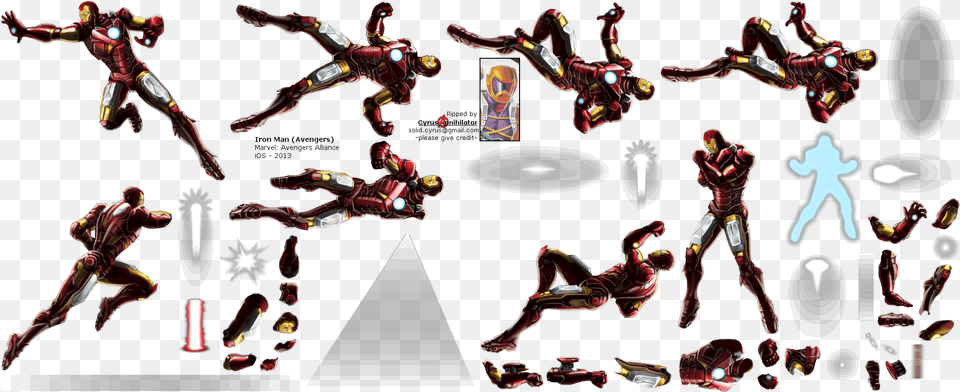 Click To View Full Size Iron Man Sprite Sheet Fly, Adult, Female, Person, Woman Png Image