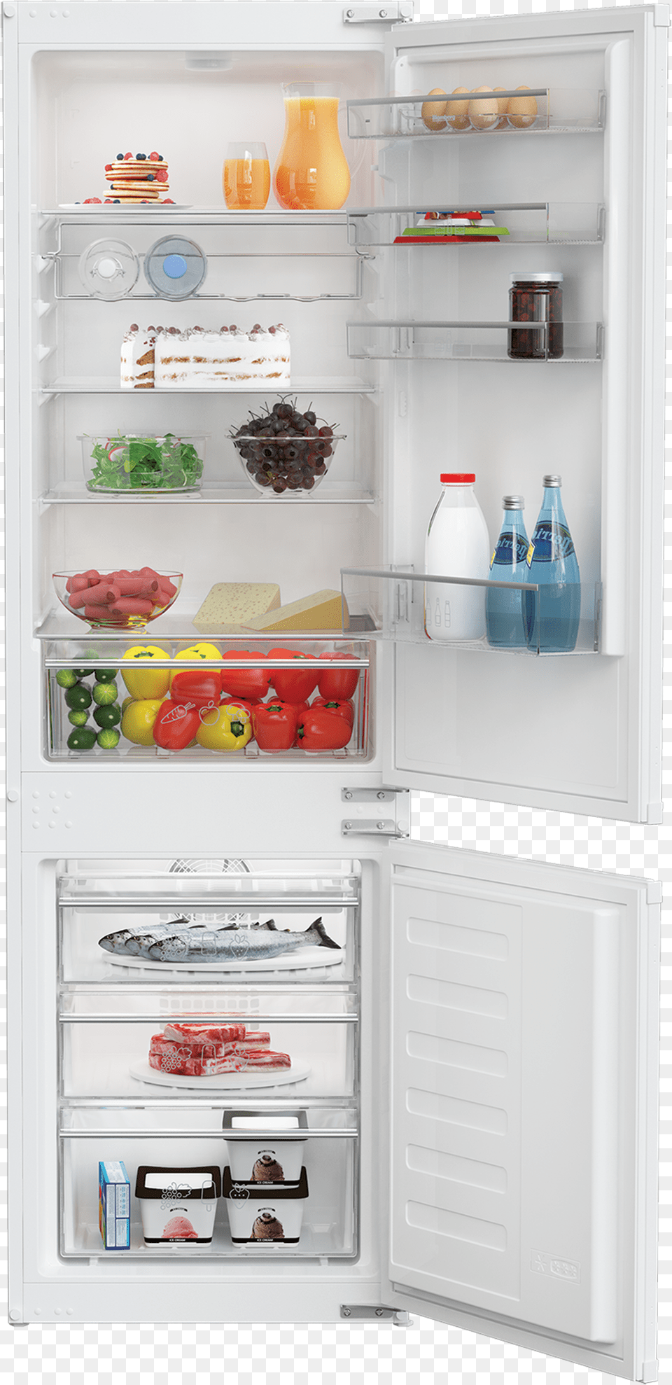 Click To Zoom Blomberg Knm4551i Fridge Freezer, Appliance, Device, Electrical Device, Refrigerator Free Png Download