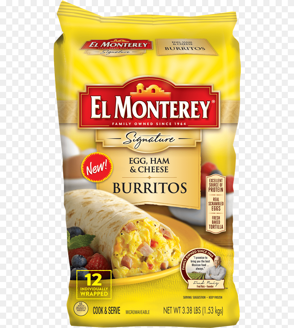 Click To Zoom El Monterey Breakfast Burritos Ham, Person, Food, Face, Head Free Png