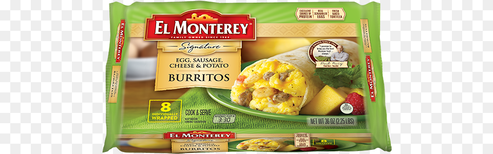 Click To Zoom El Monterey Signature Egg Cheese Amp Jalapeno Burritos, Food, Person, Pizza, Sandwich Wrap Png