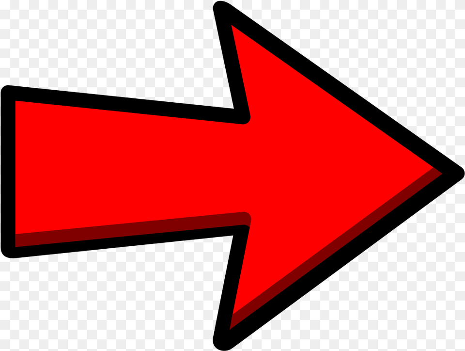Clickbait Arrow Red And Black Arrow, Arrowhead, Weapon, Symbol, Logo Png Image