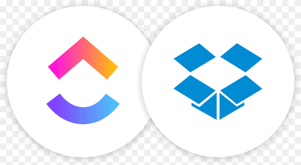 Clickup Dropbox Cloud Storage Dot, Logo Free Png Download