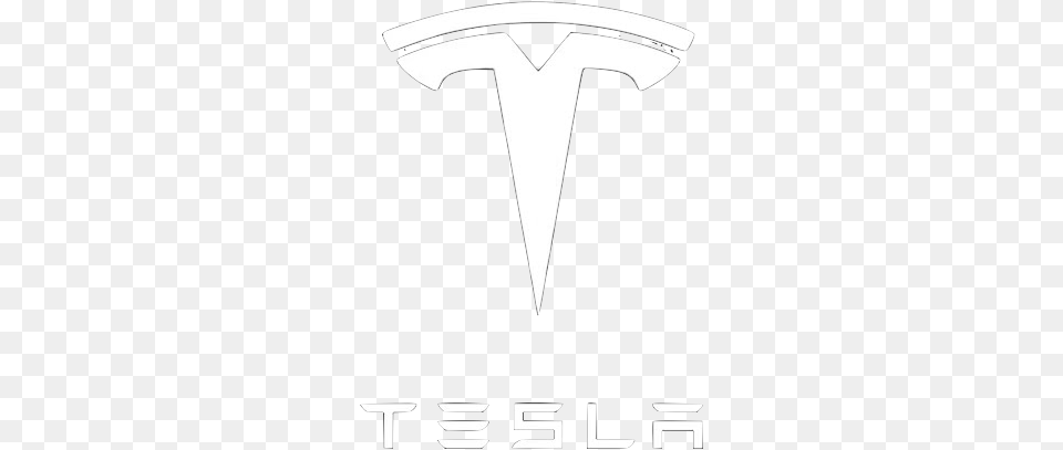 Client Image Tesla Logo Transparent Background White, Emblem, Symbol Free Png Download