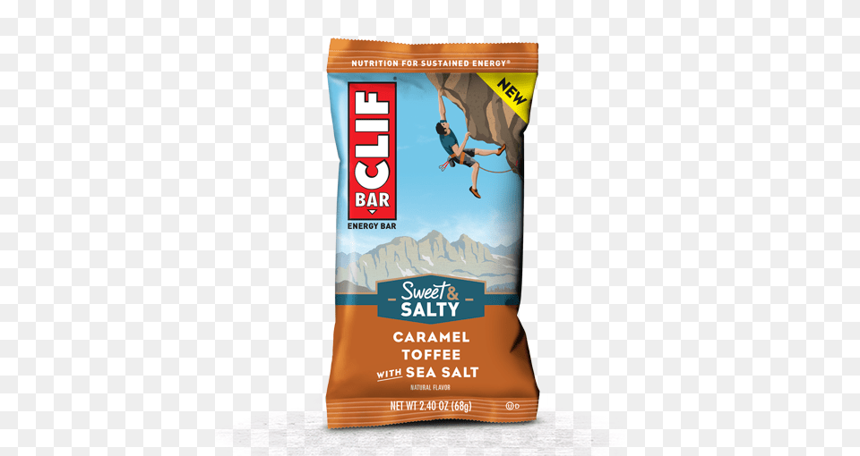 Clif Caramel Toffee With Sea Salt Flavor, Boy, Child, Male, Person Png Image