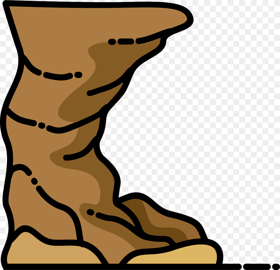 Cliff Clipart, Boot, Clothing, Footwear, Animal Free Png Download