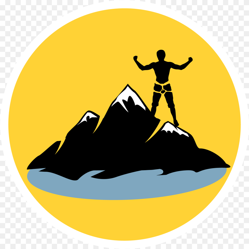 Climb To The Top Boulders Gym Mountain Climbing Icon, Photography, Adult, Person, Male Free Png Download