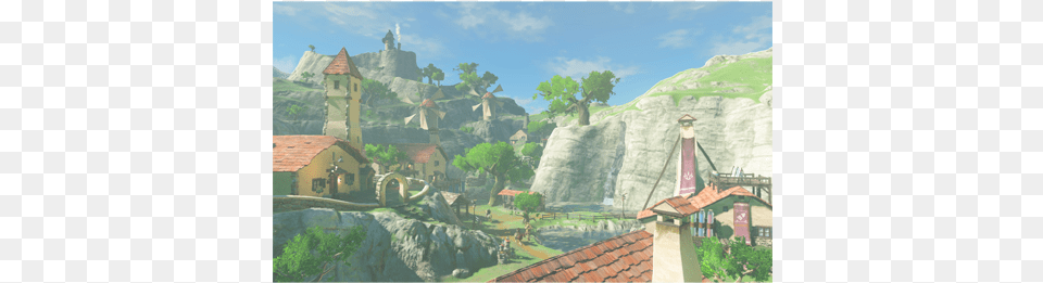 Climb Up Towers And Mountain Peaks In Search Of New Nintendo Amiibo Breath Of The Wild Link Rider, Architecture, Building, Cottage, House Free Png Download