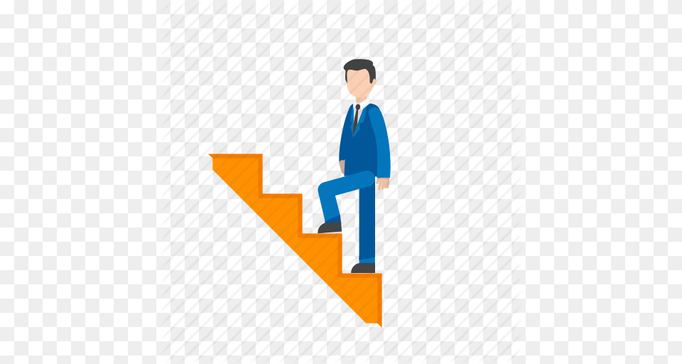 Climbing Climbing Stairs Man Stairs Upwards Walking Icon, Staircase, Housing, House, Building Free Png