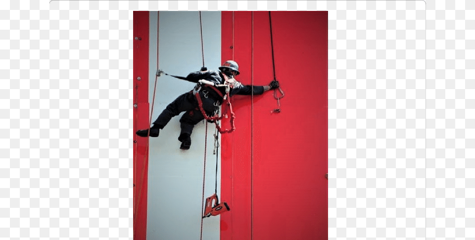 Climbing Gear Used By Cg Members While Working At Heights Abseiling, Adult, Male, Man, Person Png Image