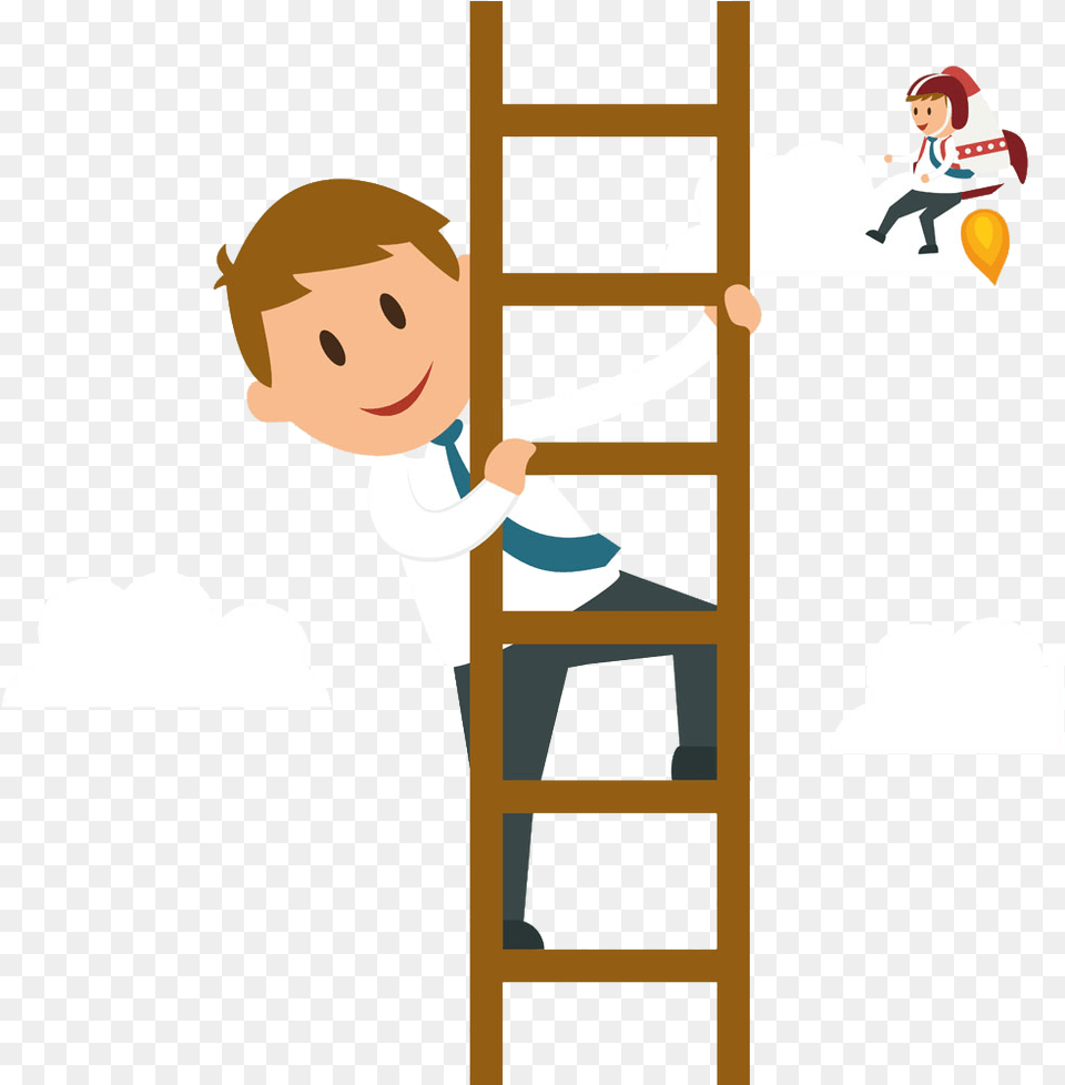 Climbing Ladder Boy Climbing Ladder Clipart, Baby, Person, Face, Head Free Png