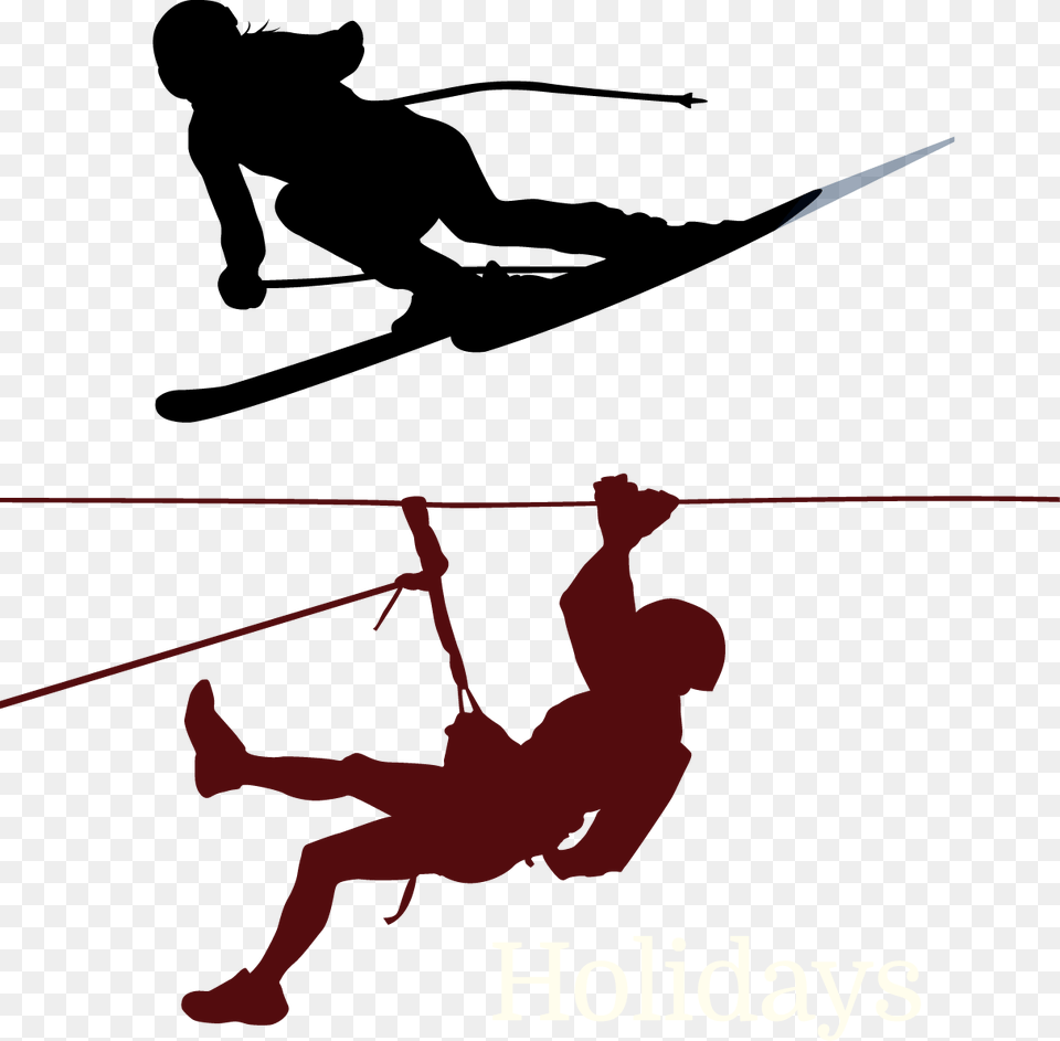 Climbing Mountaineering Clip Art, Silhouette, Person, Outdoors, Adult Free Png Download